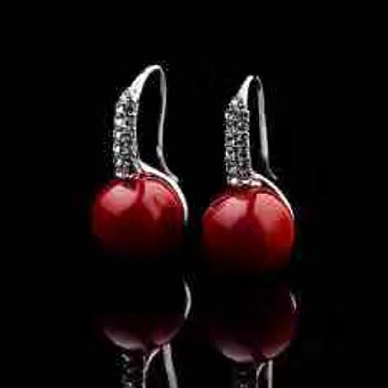 Wholesale Statemente Green Turquoise Metal Earrings